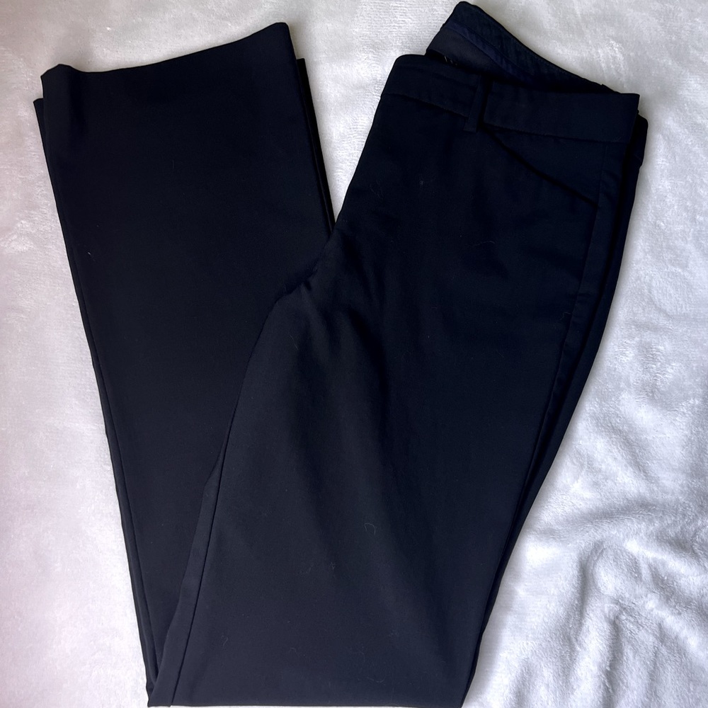 Theory Size 8 Straight-leg black trousers